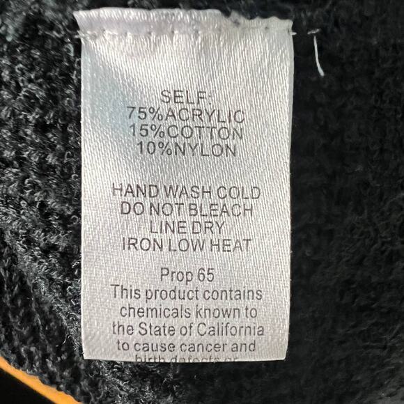 Promesa Pullover Black Chunky Knit Sweater Size Small - Picture 9 of 10